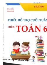 Phiếu bổ trợ cuối tuần môn Toán Lớp 6